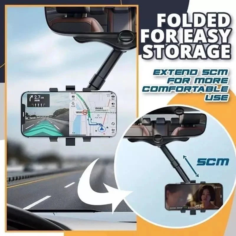Rotatable and Retractable Car Phone Holder -360º